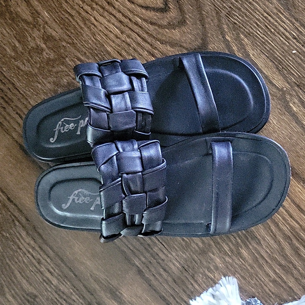 Black Free People Sandals